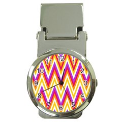 Chevrons Stripes Pattern Geometric Money Clip Watches