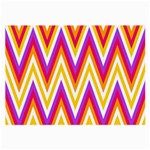 Chevrons Stripes Pattern Geometric Large Glasses Cloth (2-Side) Front