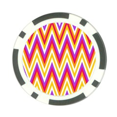 Chevrons Stripes Pattern Geometric Poker Chip Card Guard by Pakrebo