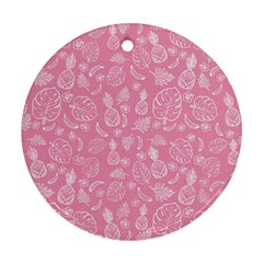 Tropical Pattern Ornament (round) by Valentinaart