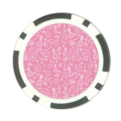 Tropical Pattern Poker Chip Card Guard