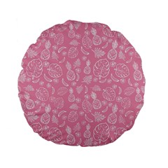 Tropical Pattern Standard 15  Premium Flano Round Cushions by Valentinaart