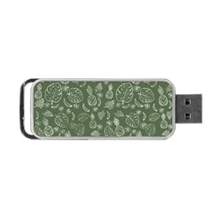 Tropical Pattern Portable Usb Flash (two Sides) by Valentinaart