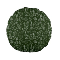 Tropical Pattern Standard 15  Premium Flano Round Cushions by Valentinaart