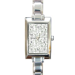 Tropical Pattern Rectangle Italian Charm Watch by Valentinaart