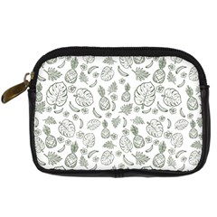 Tropical Pattern Digital Camera Leather Case by Valentinaart