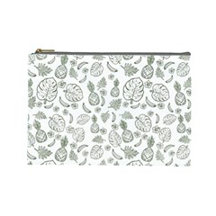 Tropical Pattern Cosmetic Bag (large) by Valentinaart