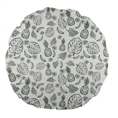 Tropical Pattern Large 18  Premium Round Cushions by Valentinaart