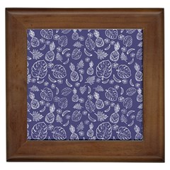 Tropical Pattern Framed Tiles by Valentinaart