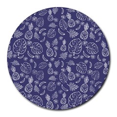 Tropical Pattern Round Mousepads by Valentinaart