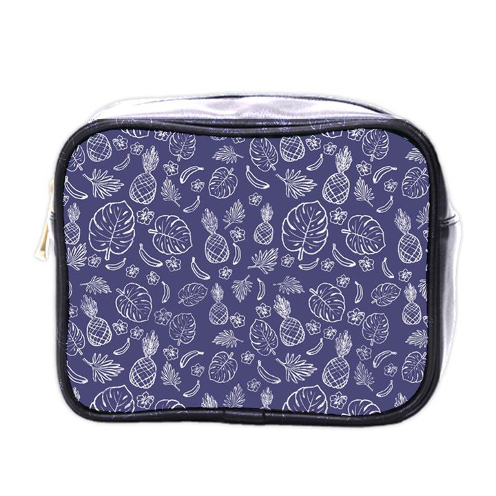 Tropical pattern Mini Toiletries Bag (One Side)