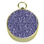 Tropical pattern Gold Compasses Front