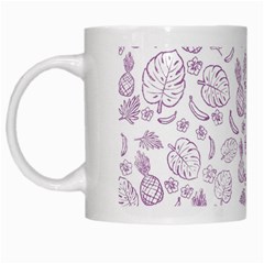 Tropical Pattern White Mugs by Valentinaart