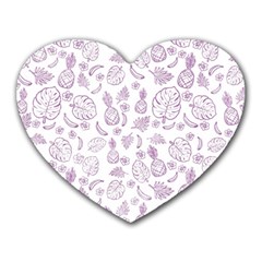 Tropical Pattern Heart Mousepads by Valentinaart