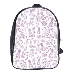 Tropical Pattern School Bag (large) by Valentinaart