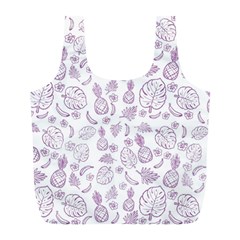 Tropical Pattern Full Print Recycle Bag (l) by Valentinaart