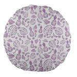 Tropical pattern Large 18  Premium Flano Round Cushions Front