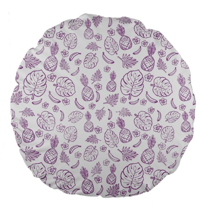 Tropical pattern Large 18  Premium Flano Round Cushions