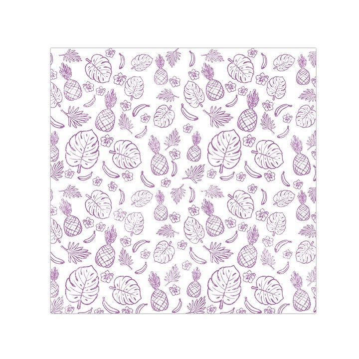 Tropical pattern Small Satin Scarf (Square)