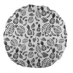 Tropical Pattern Large 18  Premium Round Cushions by Valentinaart