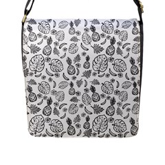 Tropical Pattern Flap Closure Messenger Bag (l) by Valentinaart