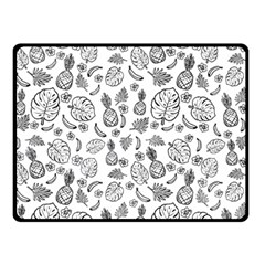 Tropical Pattern Double Sided Fleece Blanket (small)  by Valentinaart