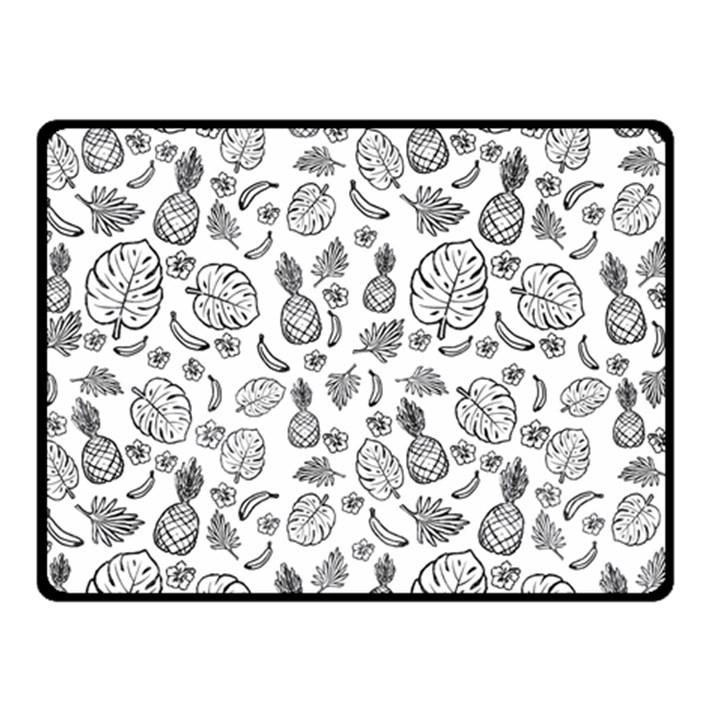 Tropical pattern Double Sided Fleece Blanket (Small) 