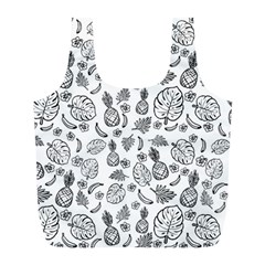 Tropical Pattern Full Print Recycle Bag (l) by Valentinaart