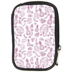 Tropical Pattern Compact Camera Leather Case by Valentinaart