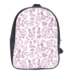 Tropical Pattern School Bag (large) by Valentinaart