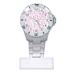 Tropical pattern Plastic Nurses Watch Front