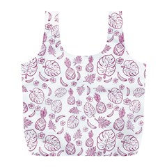 Tropical Pattern Full Print Recycle Bag (l) by Valentinaart