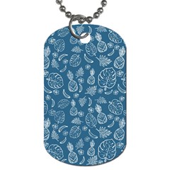 Tropical Pattern Dog Tag (one Side) by Valentinaart