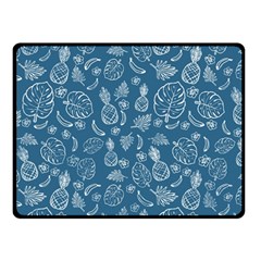 Tropical Pattern Fleece Blanket (small) by Valentinaart