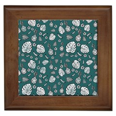 Tropical Pattern Framed Tiles by Valentinaart