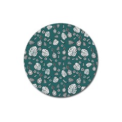 Tropical Pattern Magnet 3  (round) by Valentinaart