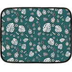 Tropical pattern Double Sided Fleece Blanket (Mini)  35 x27  Blanket Back