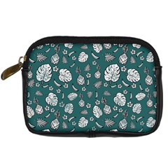 Tropical Pattern Digital Camera Leather Case by Valentinaart