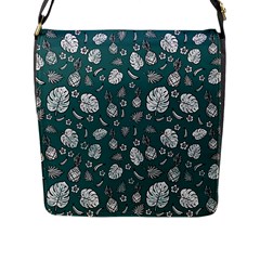 Tropical Pattern Flap Closure Messenger Bag (l) by Valentinaart