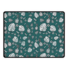 Tropical Pattern Double Sided Fleece Blanket (small)  by Valentinaart