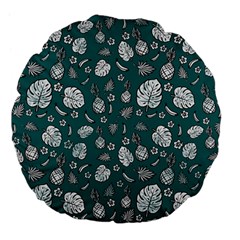 Tropical Pattern Large 18  Premium Flano Round Cushions by Valentinaart