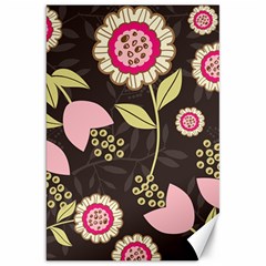 Flowers Wallpaper Floral Decoration Canvas 20  X 30  by Pakrebo