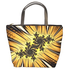 Fractal Art Colorful Pattern Bucket Bag by Pakrebo