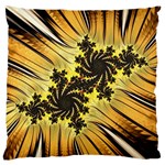 Fractal Art Colorful Pattern Large Flano Cushion Case (One Side) Front