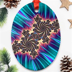 Fractal Mandelbrot Mathematical Ornament (oval) by Pakrebo