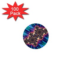 Fractal Mandelbrot Mathematical 1  Mini Buttons (100 Pack)  by Pakrebo