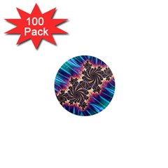 Fractal Mandelbrot Mathematical 1  Mini Magnets (100 Pack)  by Pakrebo