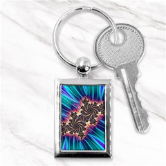 Fractal Mandelbrot Mathematical Key Chains (rectangle)  by Pakrebo