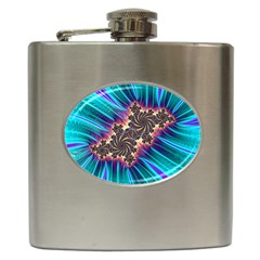 Fractal Mandelbrot Mathematical Hip Flask (6 Oz) by Pakrebo