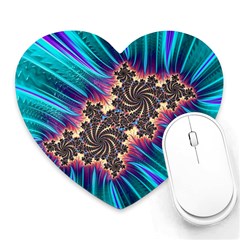 Fractal Mandelbrot Mathematical Heart Mousepads by Pakrebo